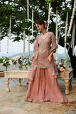 Peach Radiance Sharara Set