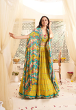 Yellow Lehenga Set with Jacket