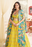 Yellow Lehenga Set with Jacket