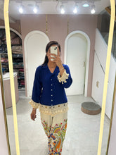 Printed Palazzo with Lace Trim Shirt Set