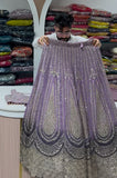 Lavender Embroidered Lehenga Set