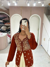 Embroidered Jacket Kurta Set