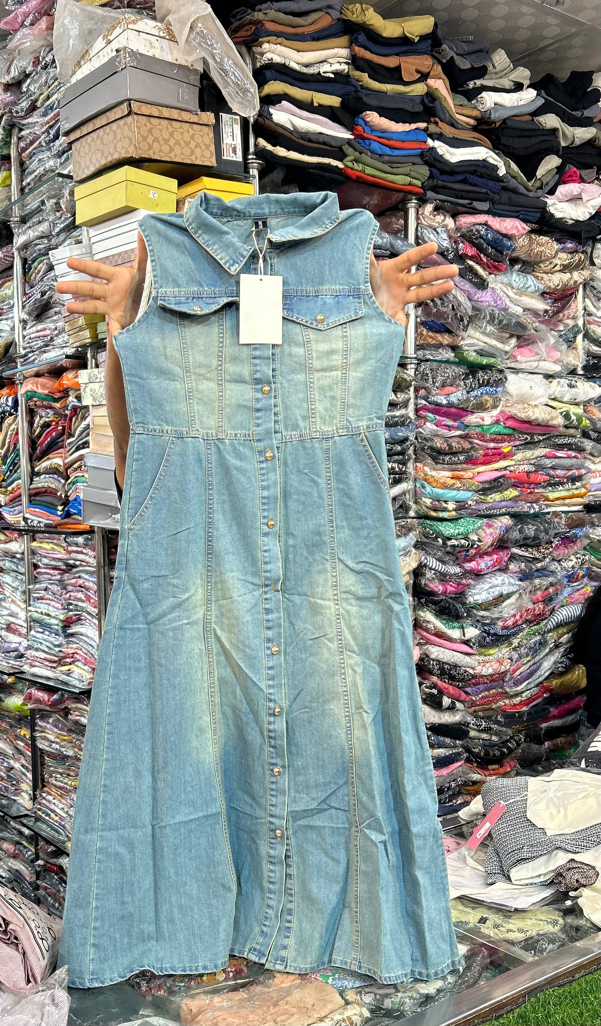 Denim dress