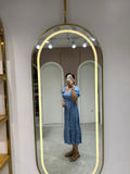 Sky Bloom Midi Dress