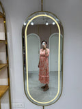 Coral Wave Midi Dress