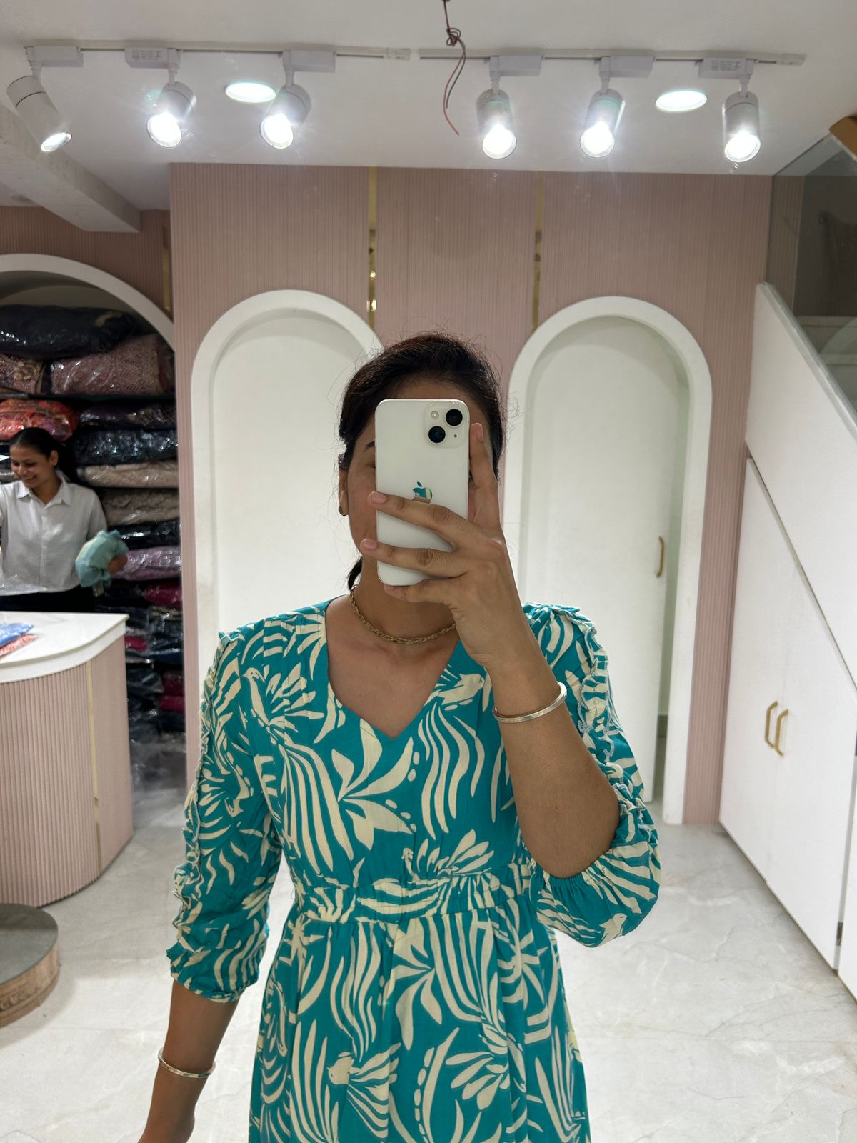 Teal Oasis Midi Dress