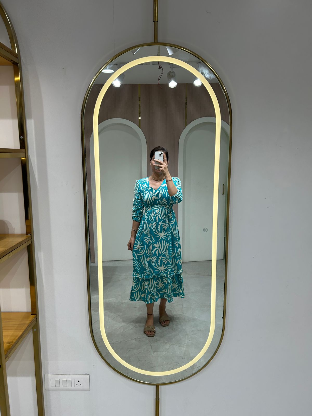 Teal Oasis Midi Dress