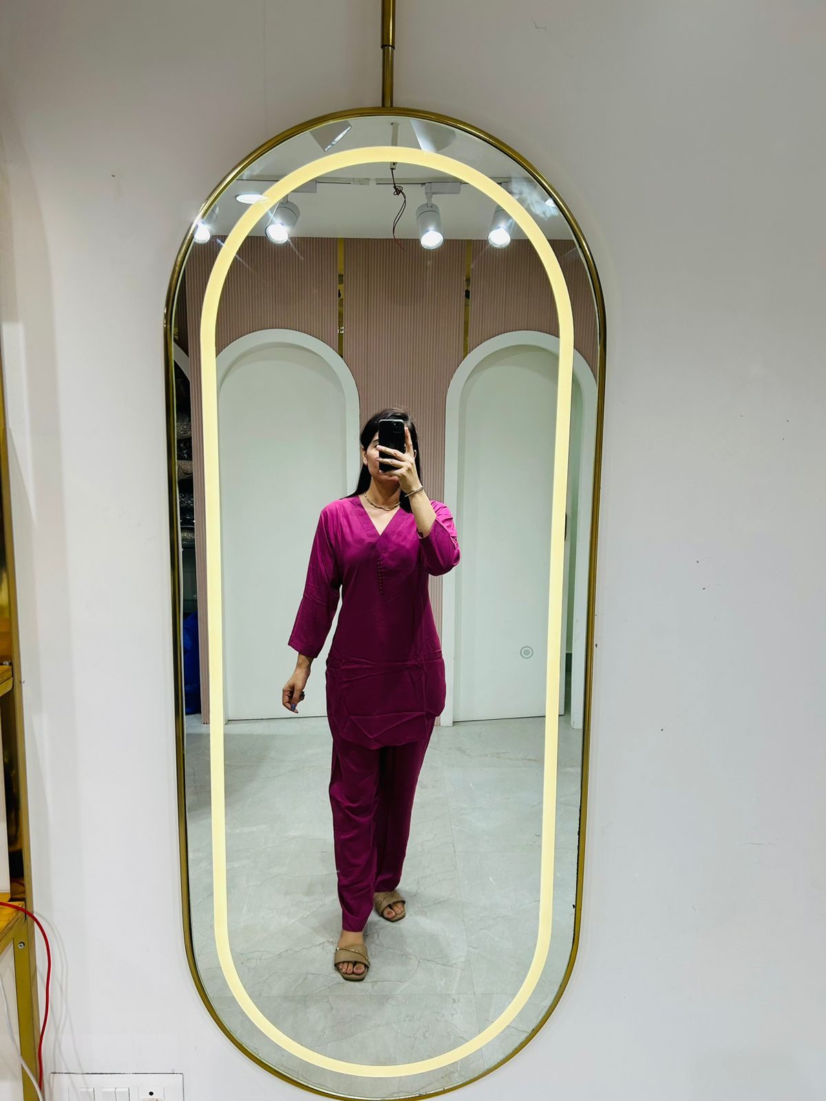 Maroon Dress Set