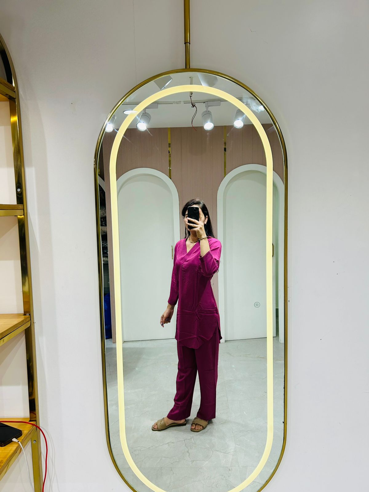 Maroon Dress Set