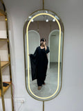 Black Flowy Kurta Set