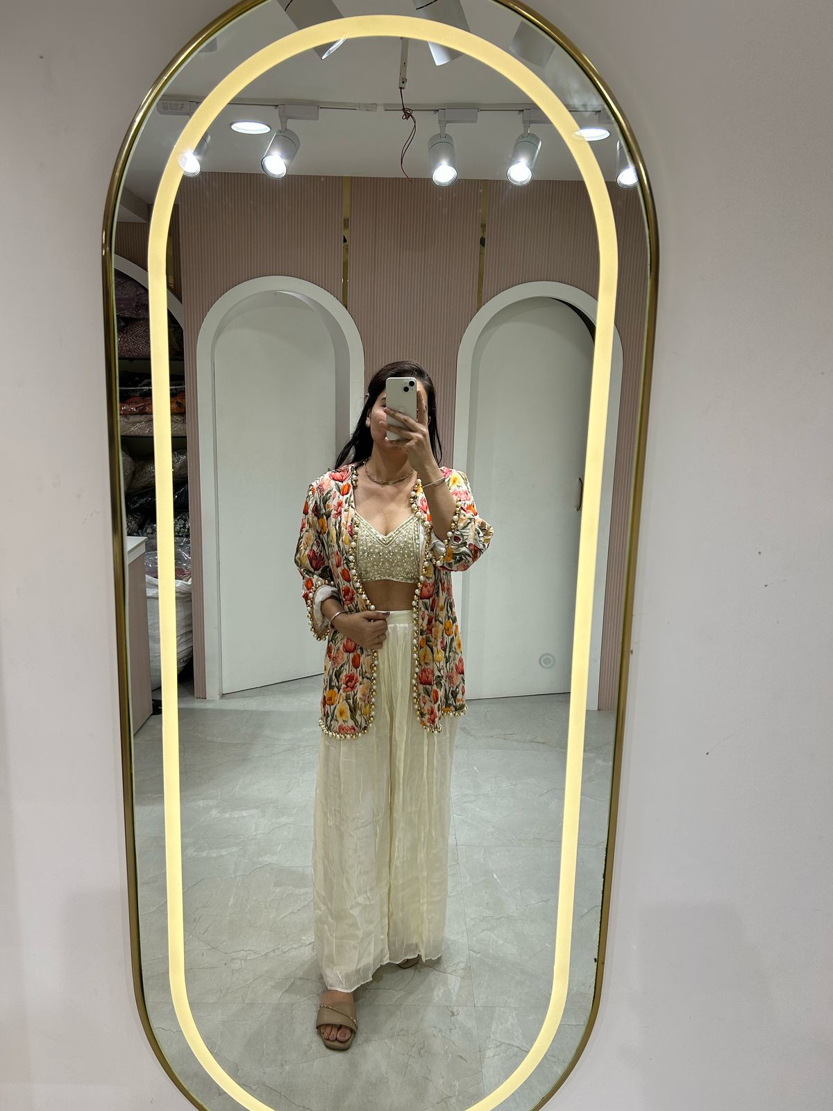 Floral Jacket Palazzo Set