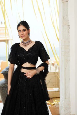 Black Elegance Lehenga Set