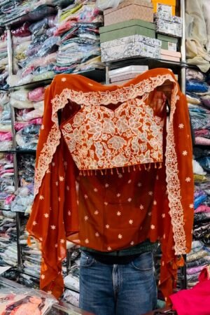 Ethenic orange dress set