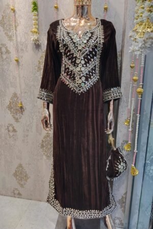 Mirror-Work Kaftan Set