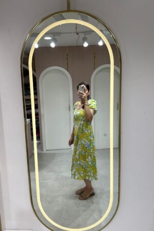 Green Floral Breeze Midi Dress