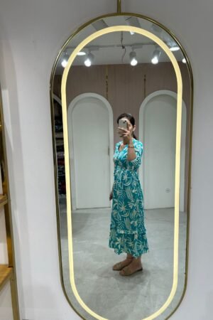 Teal Oasis Midi Dress