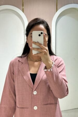 Blush Pink Two-Piece Suit Set