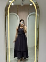 Charcoal Tiered Maxi Dress