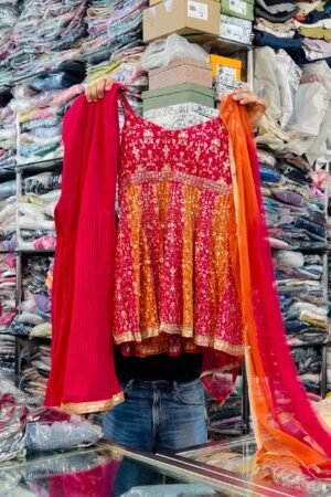 Red Kurta-plazo set