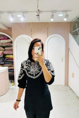Ornate Black Kurta Set