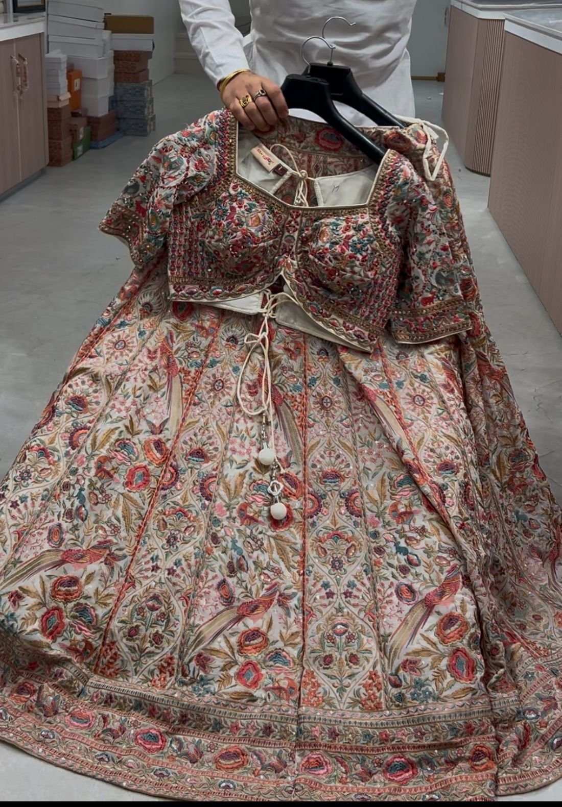 Vibrant Multicolor Embroidered Lehenga Choli