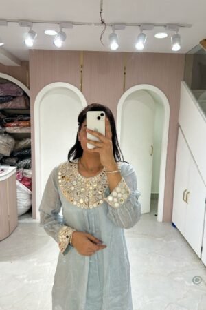 Mirrorwork Kurta Dhoti Set