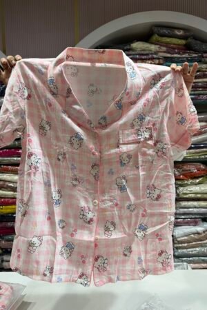 Hello Kitty Print Korean Night Suit